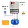 High Quality VFD 220V Single Phase to 3 Phase 380V/440V VFD 0.75kw 2.2kw 5.5kw 7.5kw Variable Frequency Inverter for AC Motor