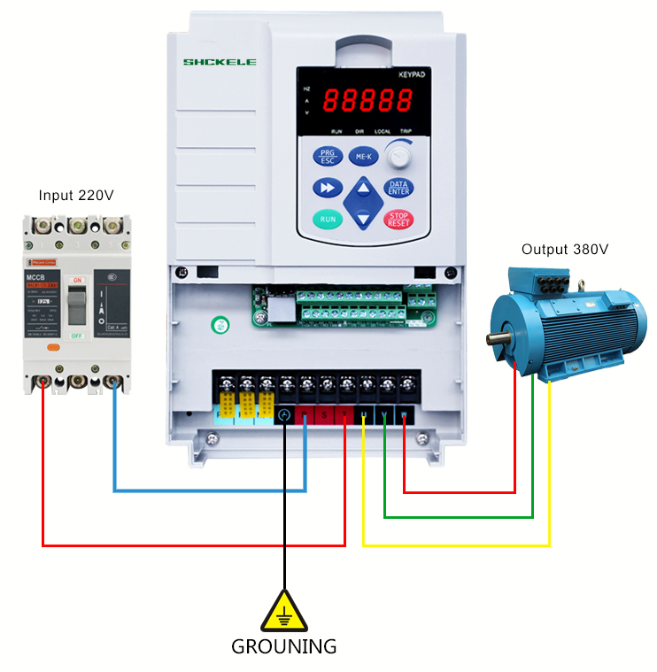 China 16 Years Factory 11KW Frequency Converter Single Phase to 3 Phase Vfd Inverter 220V to 380V Frequency Converter for Motor