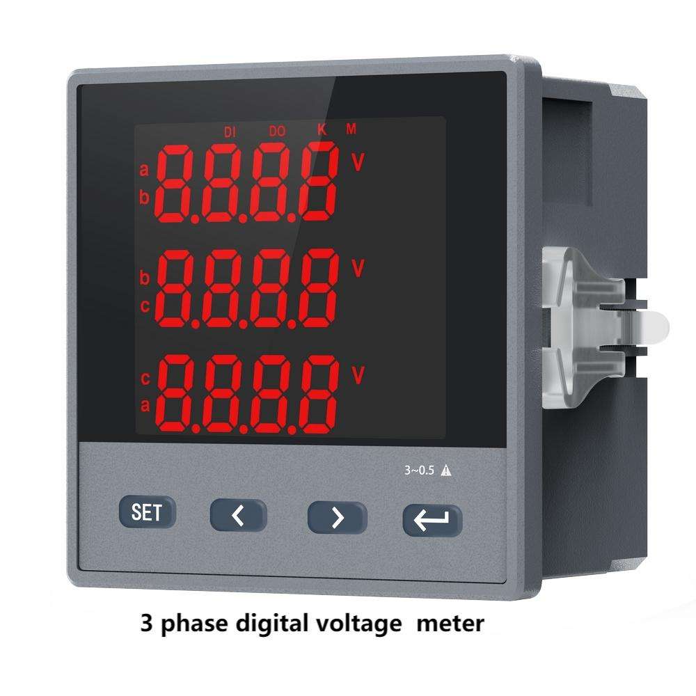 GEYA GY500-3V4 RS485 AC 220V Three Phase Voltage Electric Digital Display Monitoring Power Meter AC/DC85-265V