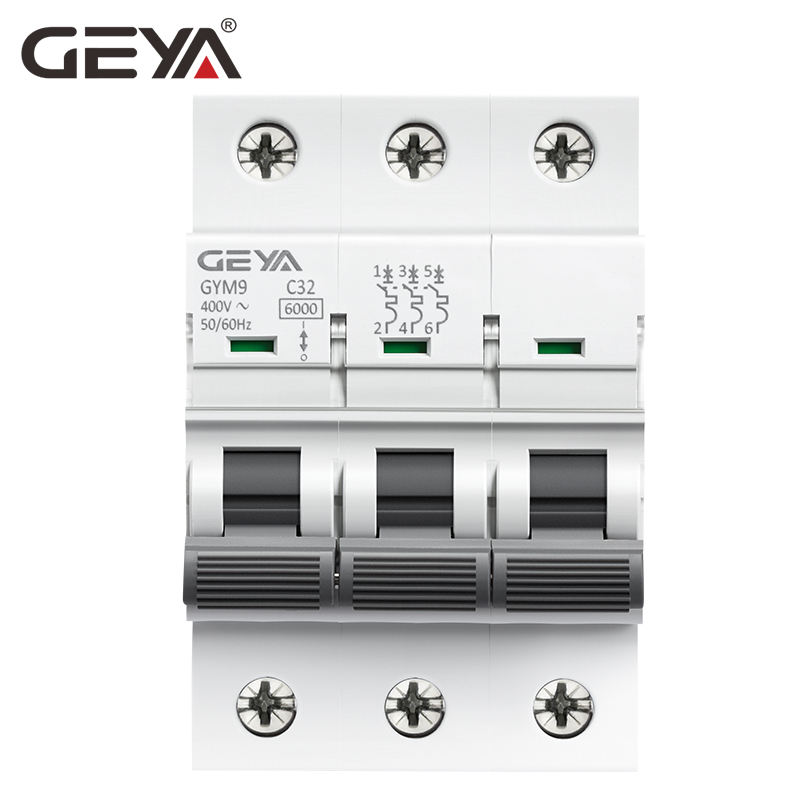 GEYA Good Quality MCB GYM9 32A 6KA 3P 400V 50/60Hz Miniature Circuit Breaker