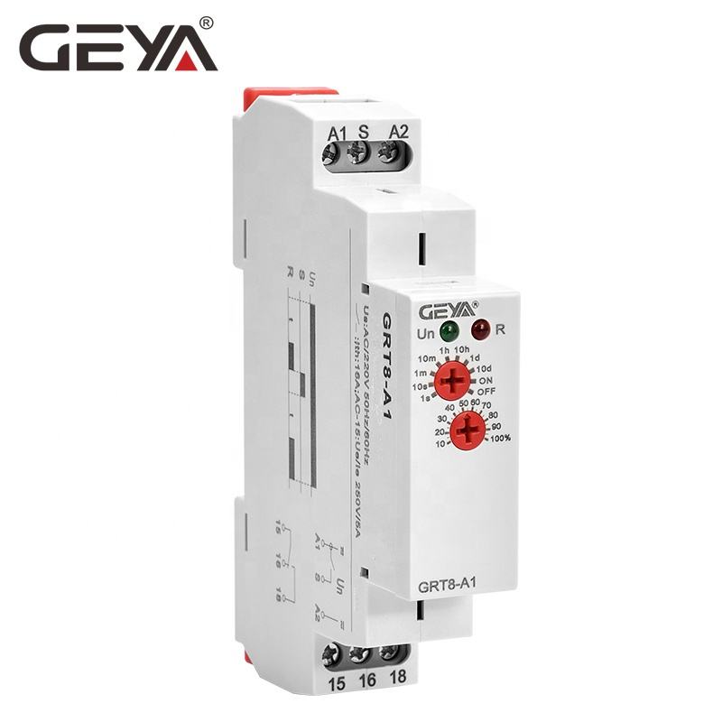 GEYA GRT8-A Power on Delay Time 16A 1SPDT or 2SPDT Time Delay Safety Relay 240v 12V DC RELAY