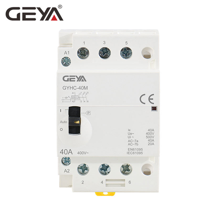 GEYA GYHC 3P 40A 63A Contactor 3NO 110V 220V AC Coil Electrical Magnetic Contactors with CE CB Certificate