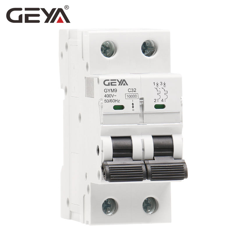 GEYA GYM9 1P 2P 3P 4P 10KA MCB From 1A to 63A High Breaking Capacity Miniature Circuit Breaker with CE Certificate