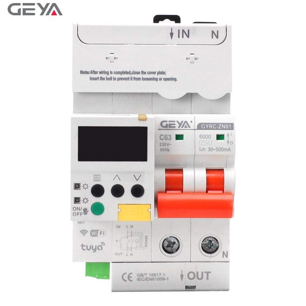 GEYA GYRC-ZN01 4P/100A Overload Protector TUYA Smart Home Timer Switch Wifi Smart Circuit Breaker Remote Control Mcb Miniature