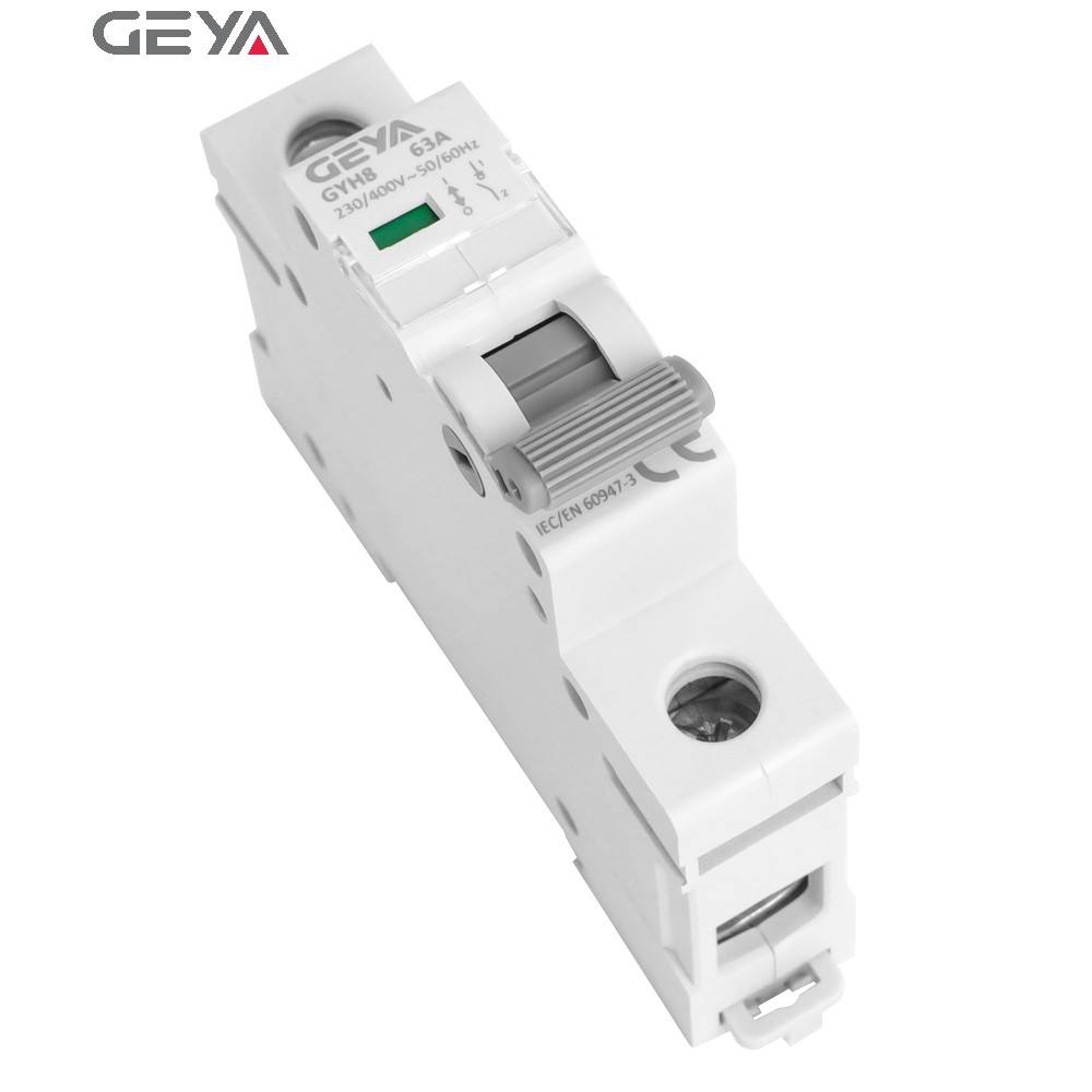 GEYA GYH8 DP Isolation Switch Miniature Circuit Breaker Max 125A Isolator Switch 230V 240V IEC60947