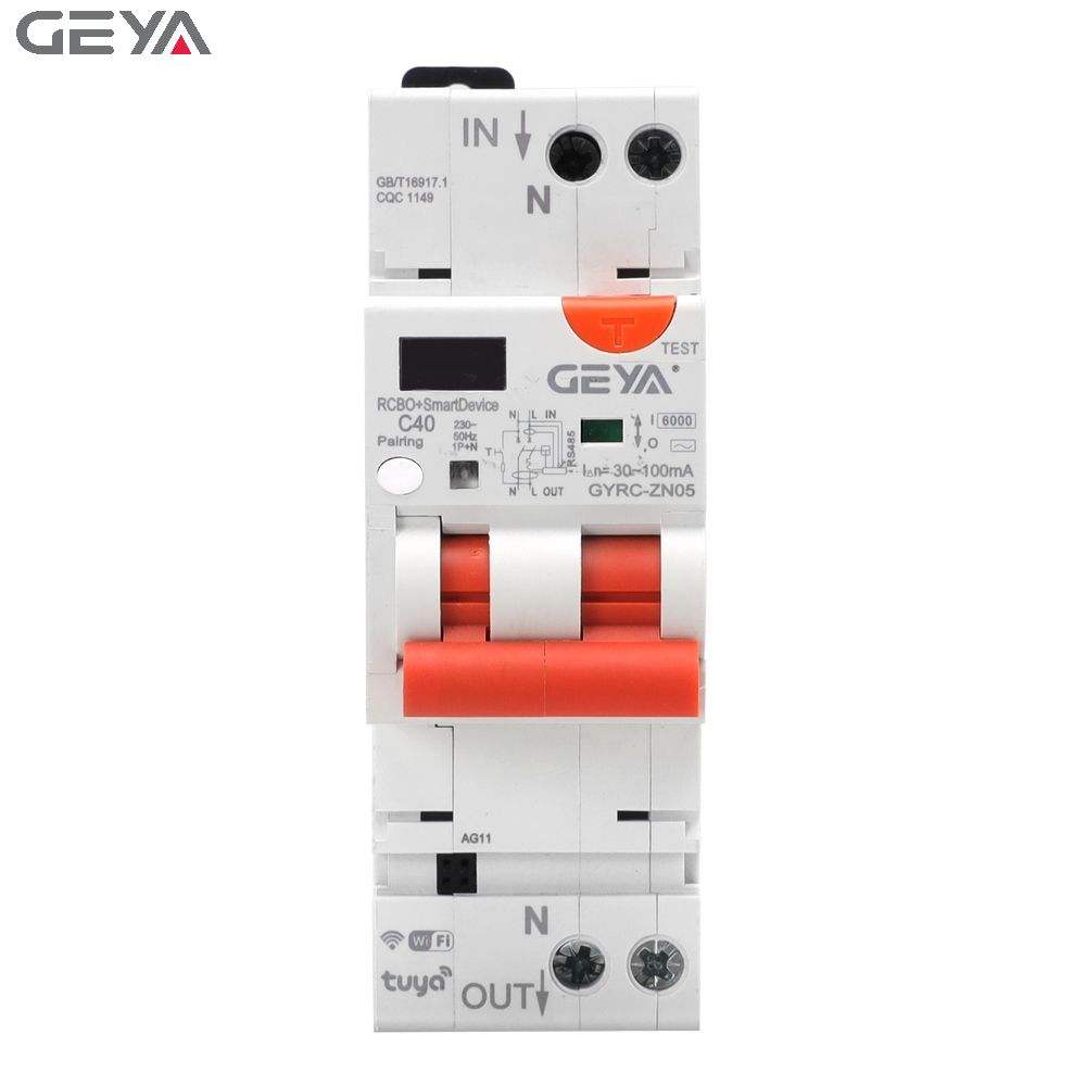 GEYA GYRC-ZN05 1P+N/20A WIFI Circuit Breaker Smart Time Timer Relay Switch Remote Control Smart Home for TUYA APP and TmallGenie