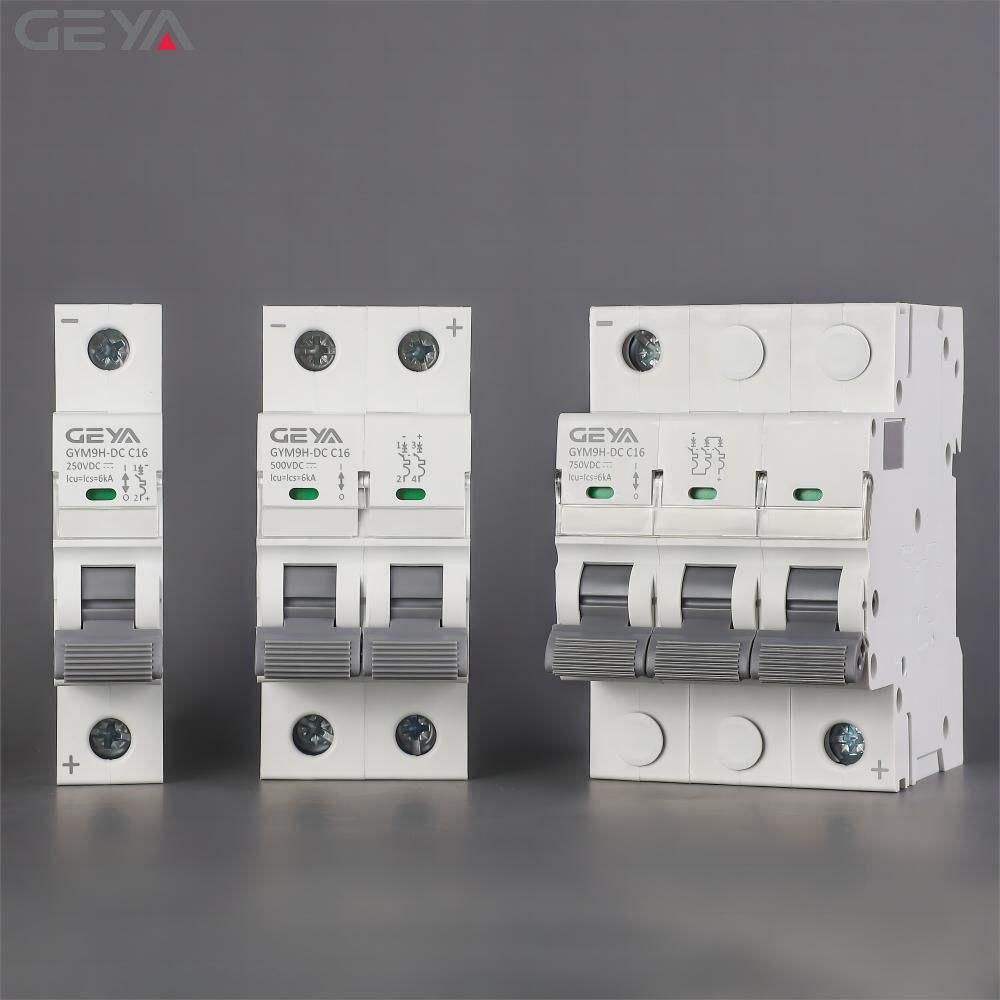 GEYA GYM9H DC MCB 1P C60 C65 63A 10Ka Mini Miniature Circuit Breaker Product OEM ODM Dc Mcb 1200vdc