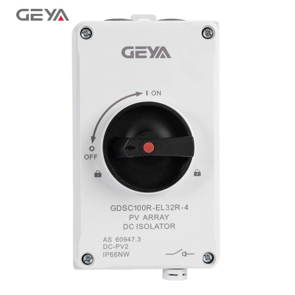 GEYA GDSC100R-EL32R DC Solar 1200V 9-63A Enclosure IP66 Waterproof Isolating Disconnector Isolator Switch Price in Combiner