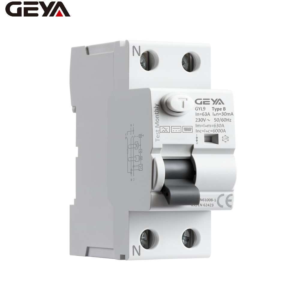 GEYA GYL9M 2P 40A RCD Residual Current Circuit Breaker RCCD RCBO