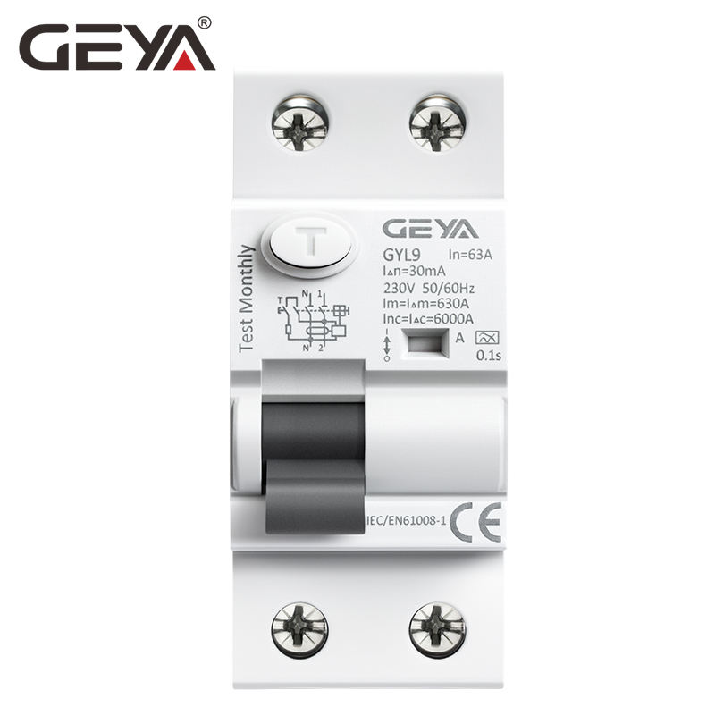 GEYA GOOD PRICE for SALE GYL9 2P 63A 30ma  RCCB Residual Current Operated Circuit-Breaker