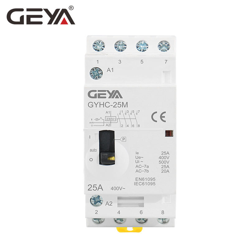 GEYA GYHC 4P 16A 20A 25A 3NO Household AC Contactor 110V 220V Coil Online Shopping 3 Normal Open Contactor