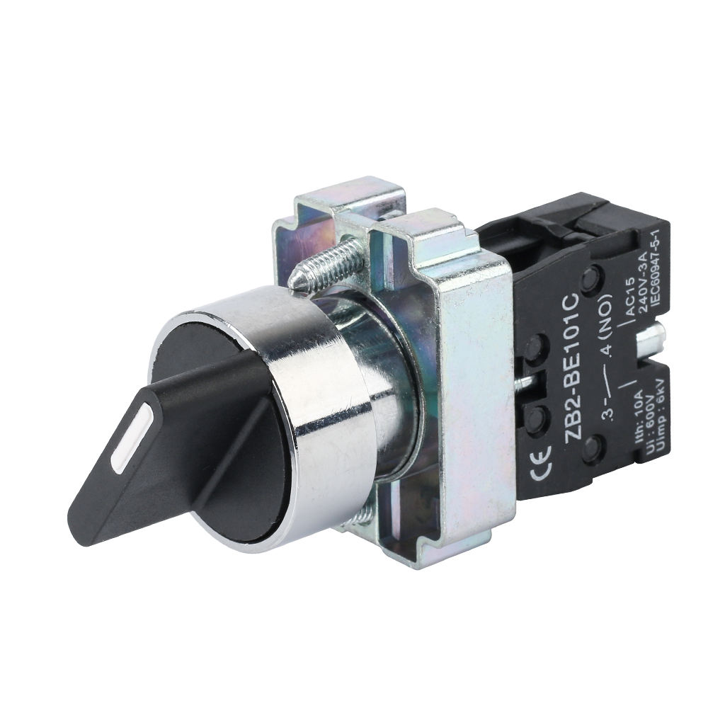 GEYA 22mm 10A NC NO Metal Emergency Stop Standard Handle Spin Switch Safe