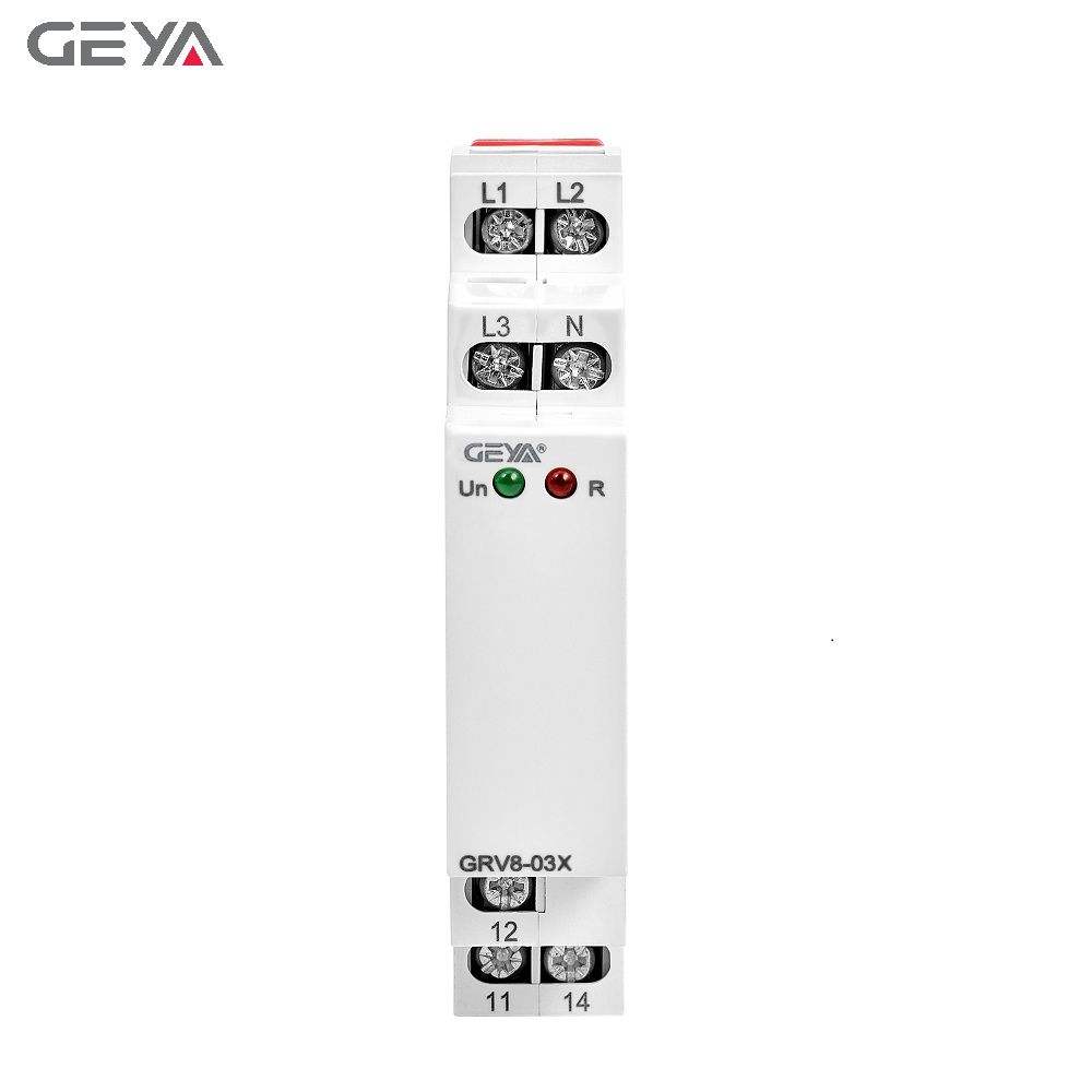 GEYA GRV8-03X M265 Three Phase Voltage Monitoring Relay Adjustable Delay Time 220v