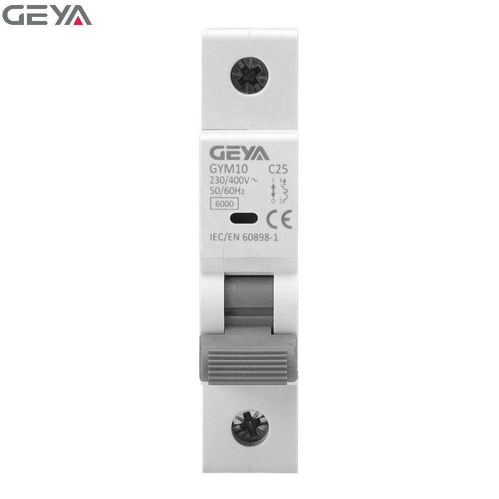 GEYA Original 6KA MCB 1A 2A 3A 4A 6A 10A 16A 20A 25A 32A 40A 50A 63A Miniature Circuit Breaker 1 Phase Modular Din Rail MCB