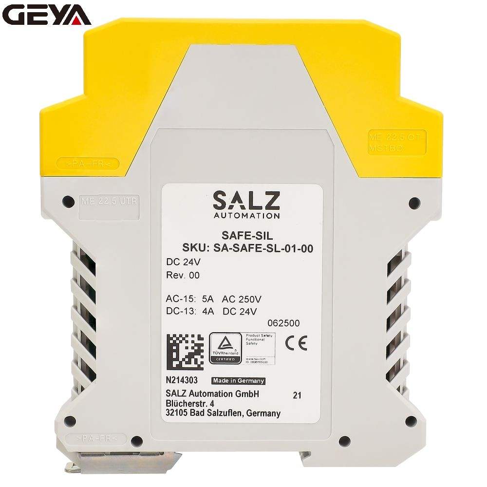 GEYA SAFE-SIL Quality and Safety DC 24 V +/- 10 % Factory Direct With Best Price Supply Industrial Automation Stop Module Relay