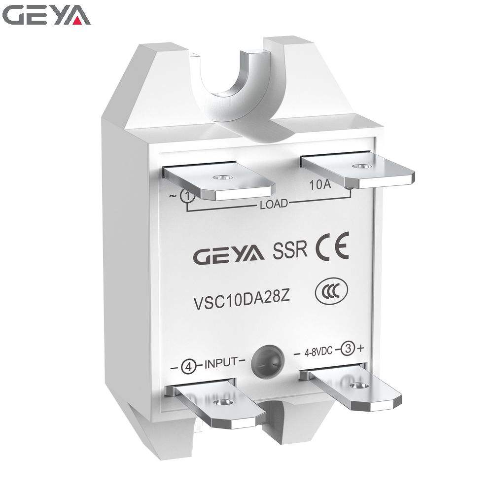 GEYA Unidirectional  Single Phase Solid State Relay  DC to Ac 27VDC 24-280VAC Zero Voltage or Instantaneous Turen-on Outputs SSR