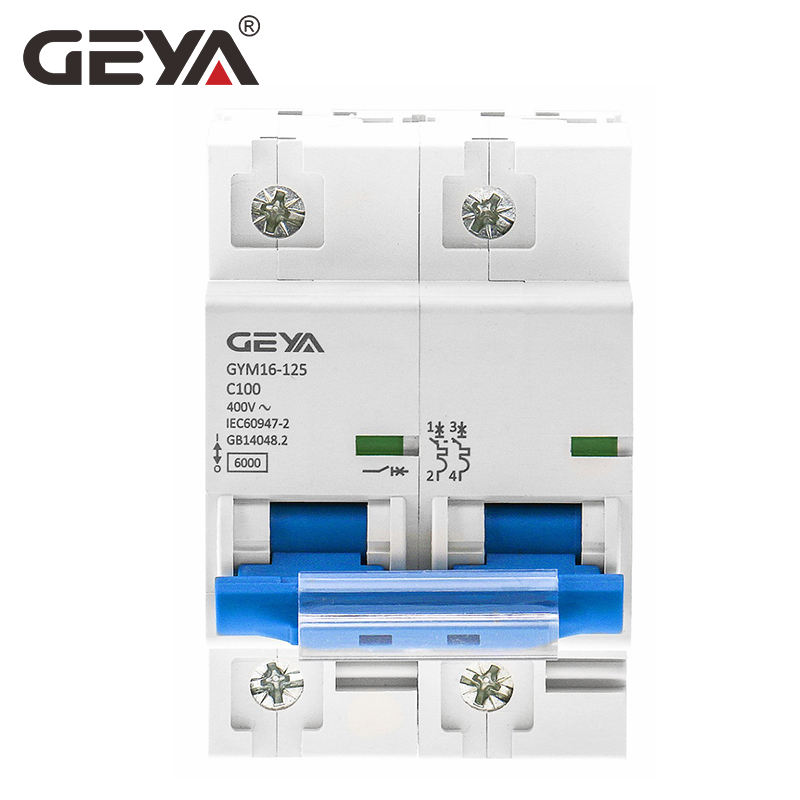 GEYA Overload and Short Protection MCB GYM16-125  80A 100A 125A AC DC Din Rail Mini Circuit Breaker