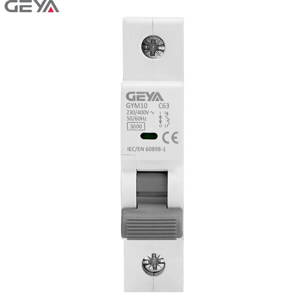 GEYA GYM10H-1P-16A 3kA Mcb Single Pole Breaker 16 Amp 10ka 6ka 3ka Mini Circuit Breaker Manufacture