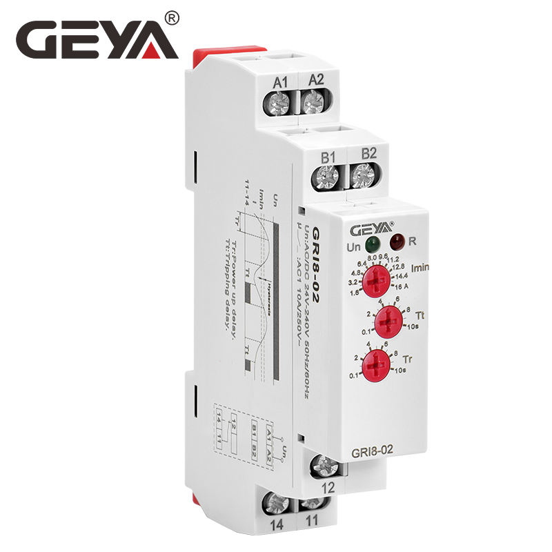 GEYA GRI8-02 1A 0.1 1A Time Limited Discount Current Monitoring Relay