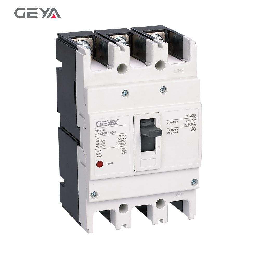 GEYA GYCM3C-630/3N 630A 60Hz Recloser AC MCCB 3P 4P 630 Amps Circuit Breaker Mccb 400A to 630A Solar Molded Case Circuit