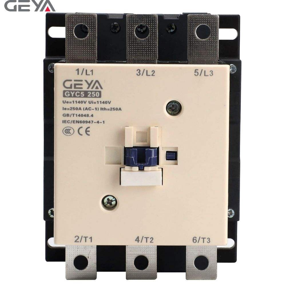 GEYA GYC5 250 High Ampere High Current Contactor for Slightly Inductive Loads or Slightly Inductive Distribution Circuits