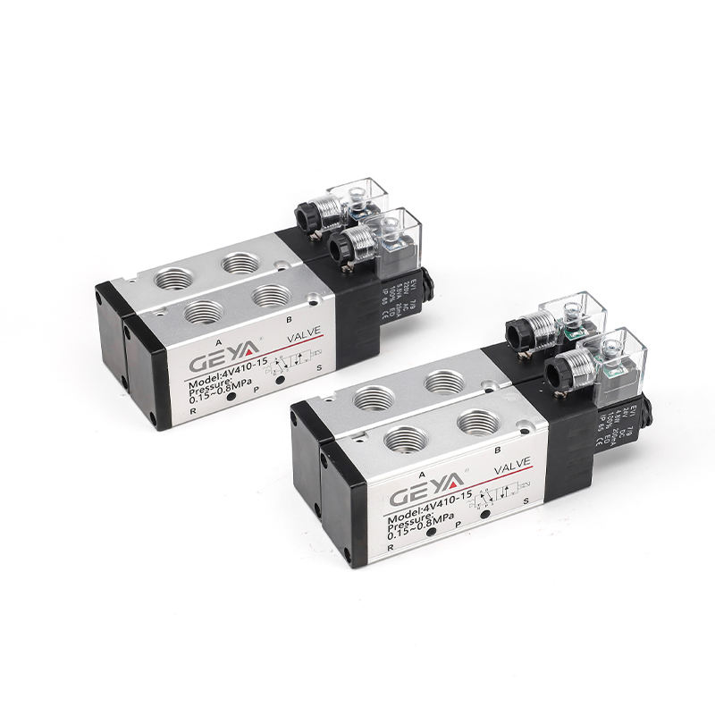 GEYA 4V410-15 PT1/2 DC 24V 12V 5 Way 2 Position Electric Pneumatic Control air Solenoid Valve