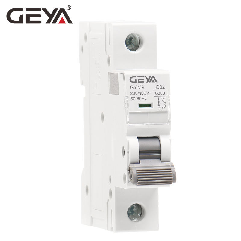 GEYA GYM9-32A-1P  Type a Wholesale GYM9 Circuit Breakers Factory Ic65n C63A MCB with IEC60898 Standard CE Test Report