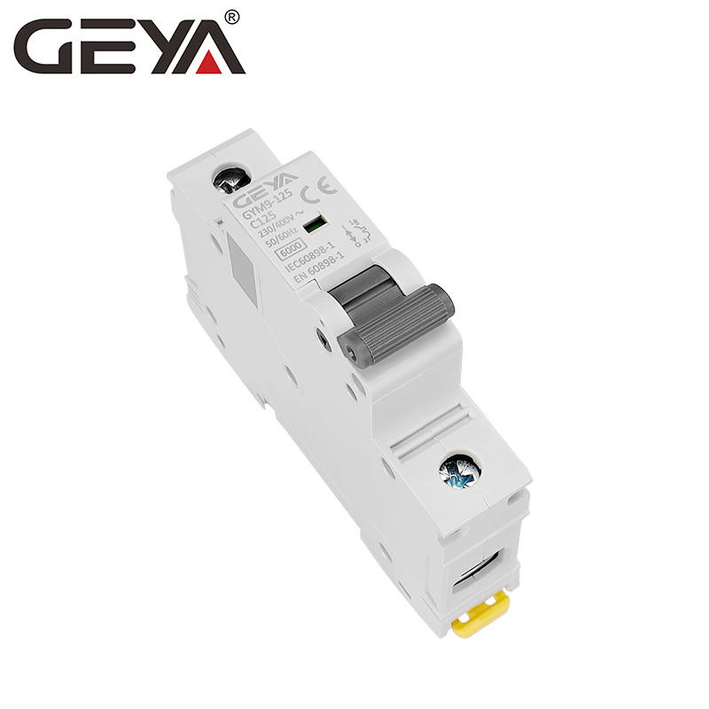 GEYA GYM9-125 1P 230V 400V Single Pole 63-125A Single Phase Electrical DC MCB for PV Solar System Circuit Breaker Switch