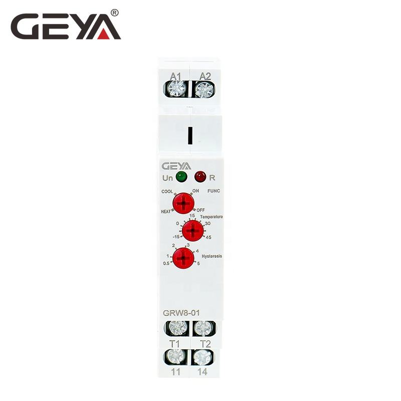 GEYA GRW8-01 AC/DC24V~240V Temperature Monitoring Din Rail Buy Relay Pt10 24vdc Voltage Monitor