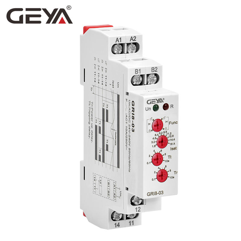 GEYA GRI8-03 5A 0.5-5A Low Stock Current Monitoring Relay