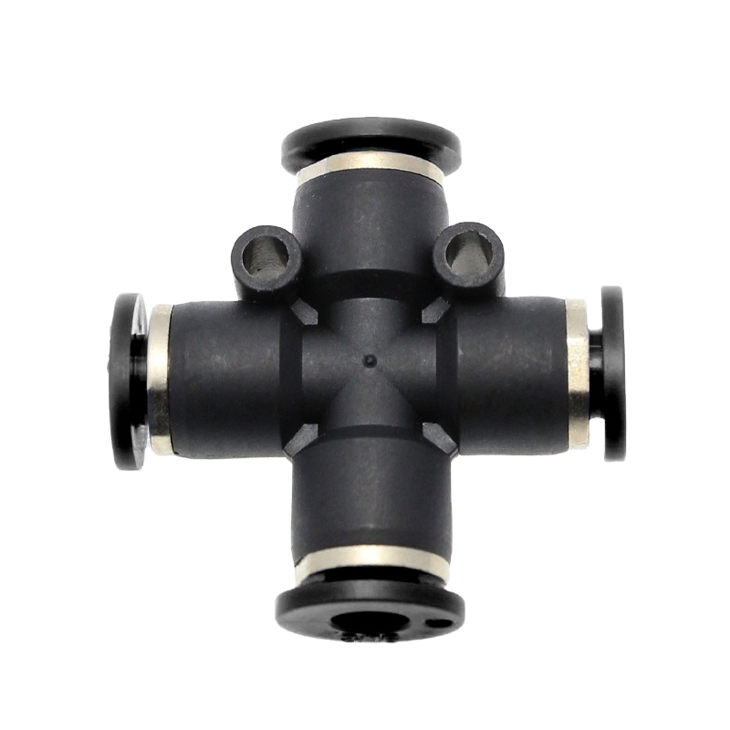 GEYA PZA 4-WAY Series Quick Pneumatic Parts One Key Connector Straight Connector Push Type Pneumatic Quick Insertion Accessory