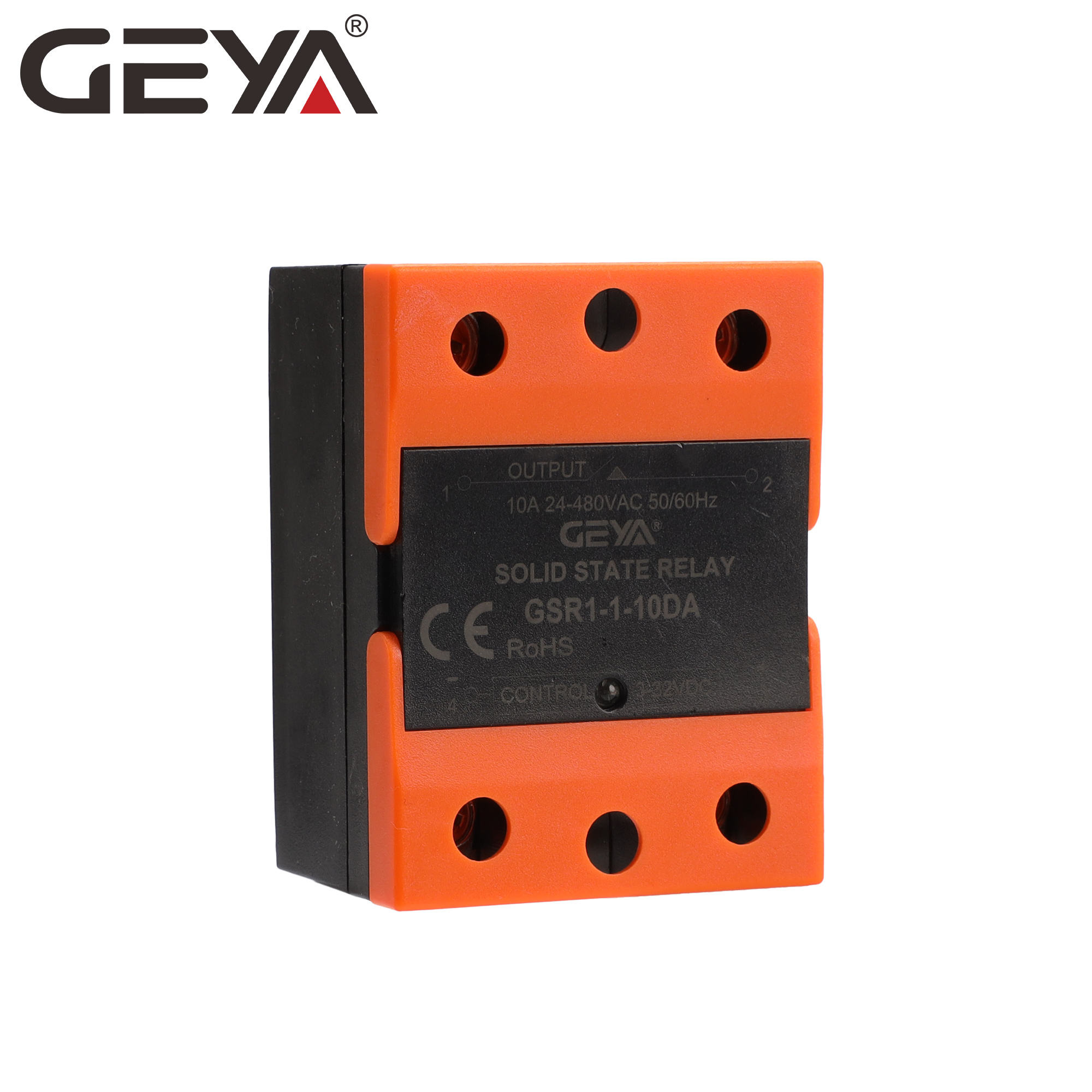 GEYA GSR1-1 10DA-120DA Single Phase Din Rail 3.3v DC to DC 24v Solid State Switching Control SSR 25DA Relay 40A 12V 5V 40amp