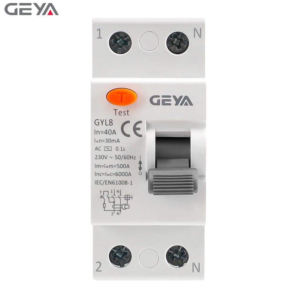 GEYA GYL8M 2P 25A ELCB Residual Current Circuit Breaker