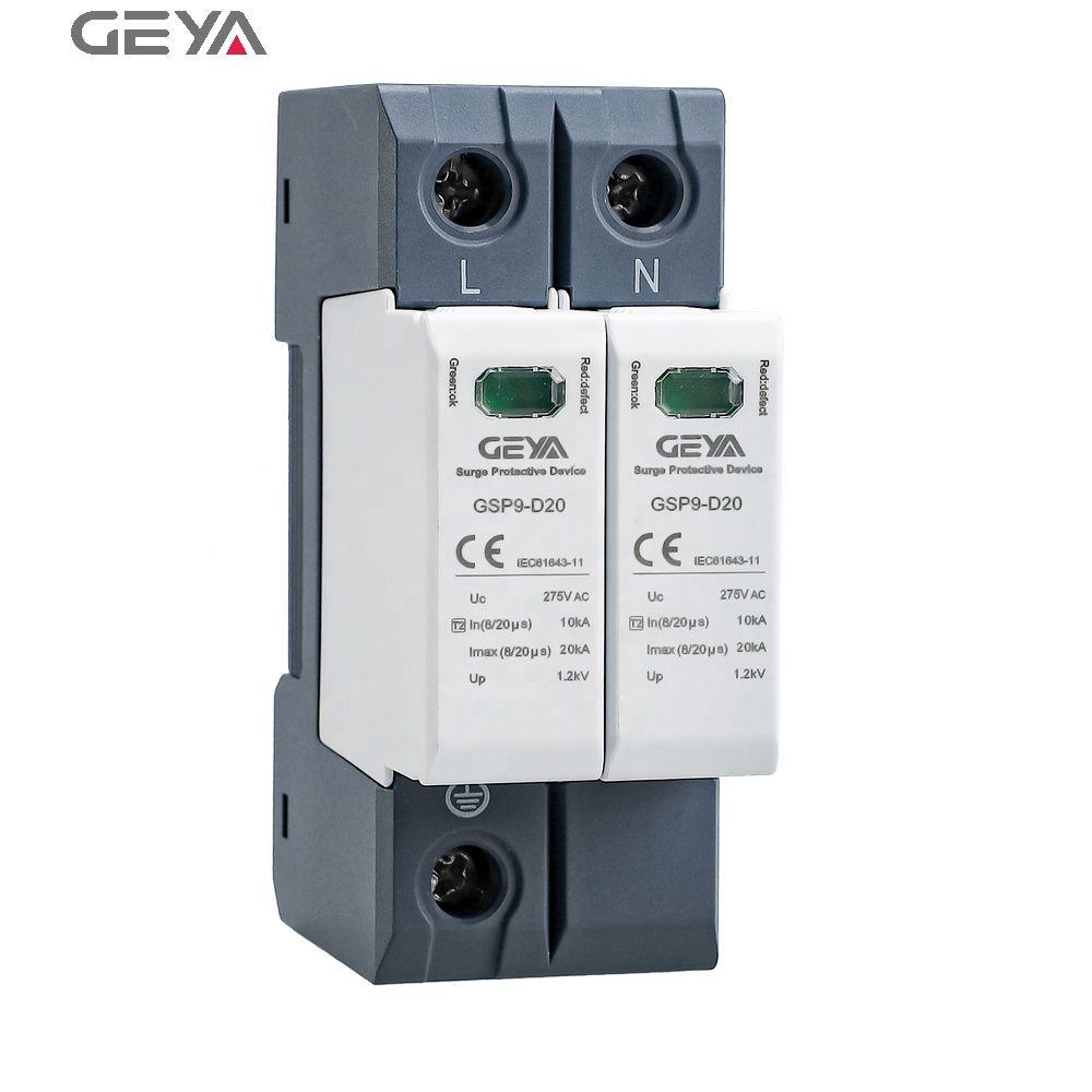 GEYA Surge Protective Device GSP9-D20  20ka 275V 2P Low Voltage Spd 20 Surge Arrester