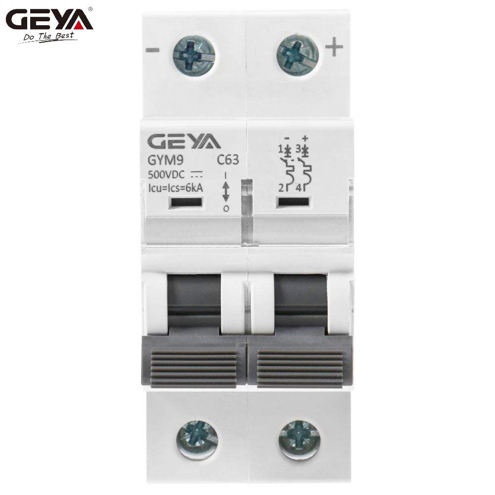 GEYA GYM9DC 2P C06 06A MCB Miniature Circuit Breaker