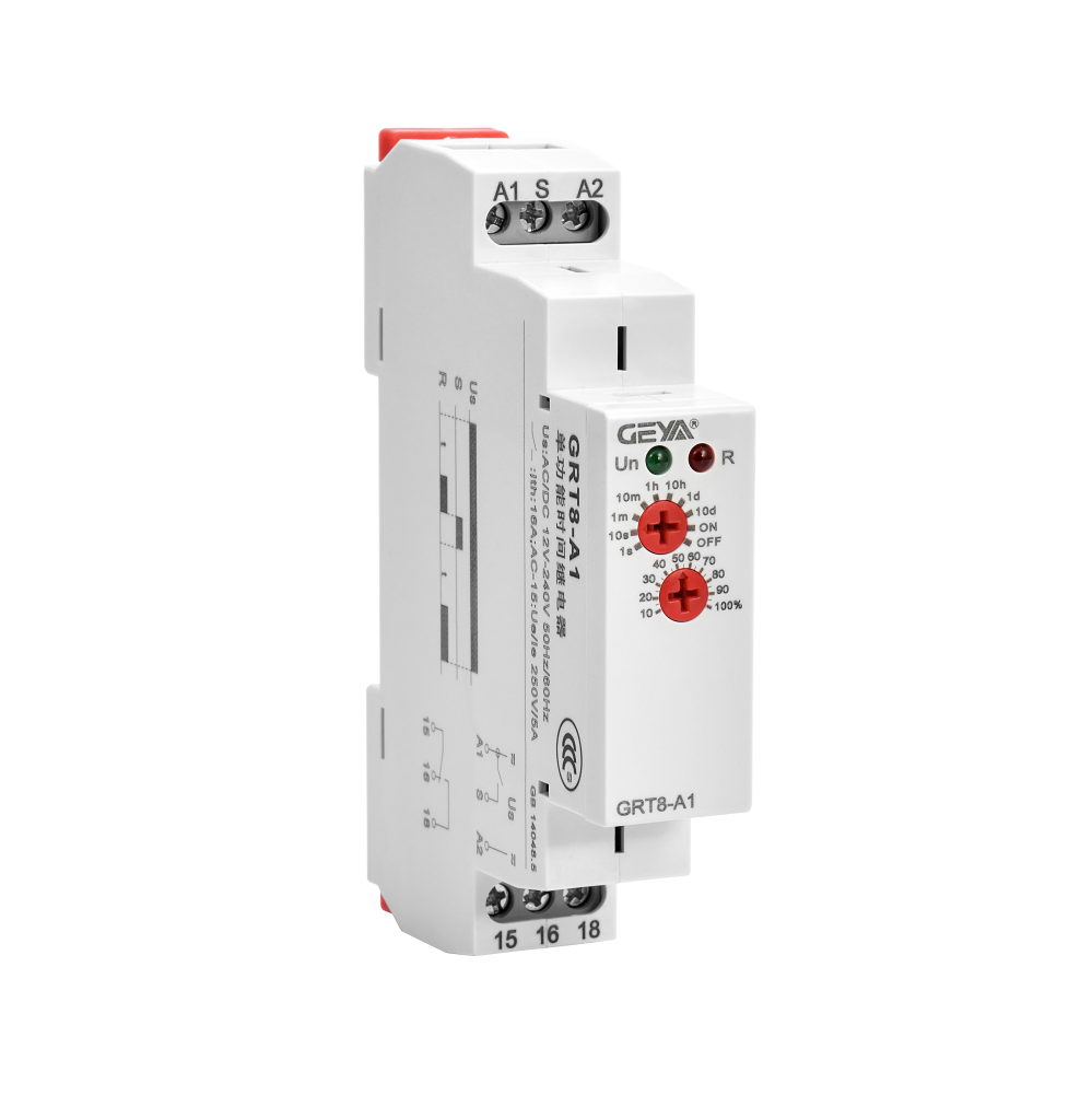 GEYA GRT8-At AC/DC12V~240V AC DC 12V-240V Time Limited Discount Single Function Time Relay 24 Hours Timer Relay