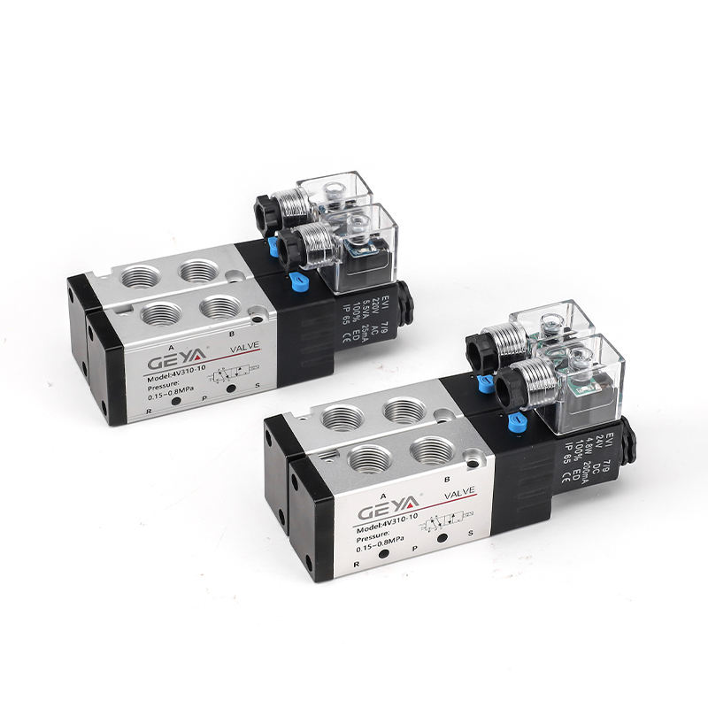 GEYA 4V310-10 PT3/8 Pneumatic air Solenoid Valve Double Coil Actuator Positioner Mechanical