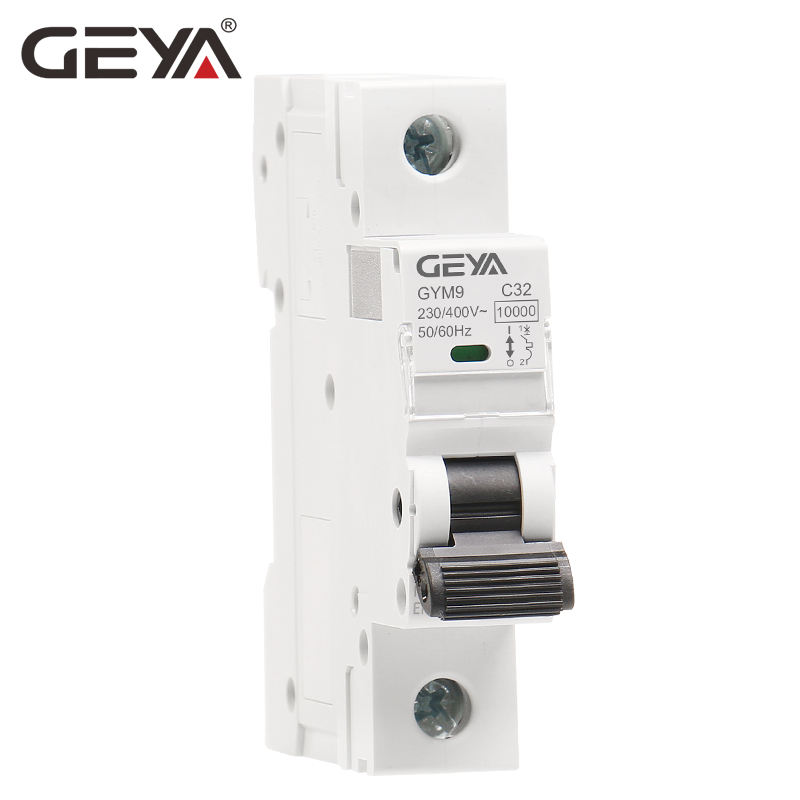 GEYA GYM9 6KA New Original Design MCB B C D Curve Available C63 European Single Phase Miniature Circuit Breaker