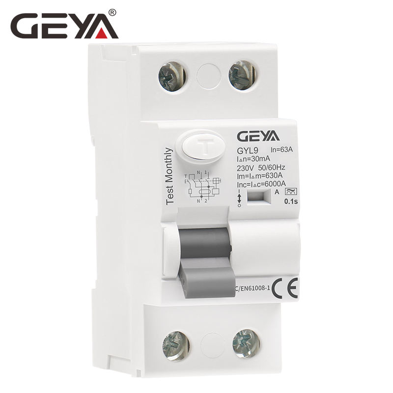 GEYA Wenzhou Direct Factory for GYL9 Earth Leakage Circuit Breaker 3Phase+N ELCB 10mA 30mA RCCB 80A