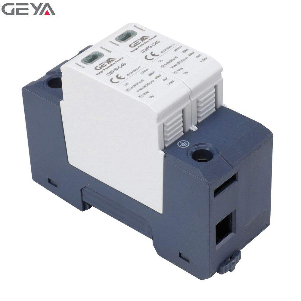 GEYA GSP9-C40-2P-40KA Online Shopping Class C 40KA 1P+N Surge Arresters Made in China Solar Surge Protective Device