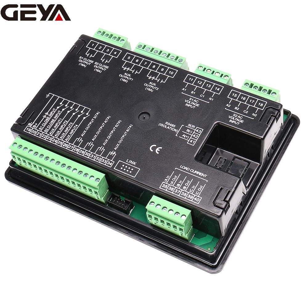 GEYA 12V or 24V Smartgen ATS Generator Controller ATS700I Without RS485 PC Dual Power Automatic Transfer Switch ATS 100A AC