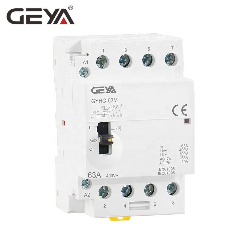 GEYA GYHC Contacts Manual Price 4NO AC 4 Pole Contactor Magnetic Electrical 40A 63A 4NO or 2NO2NC 220V 3 Phase