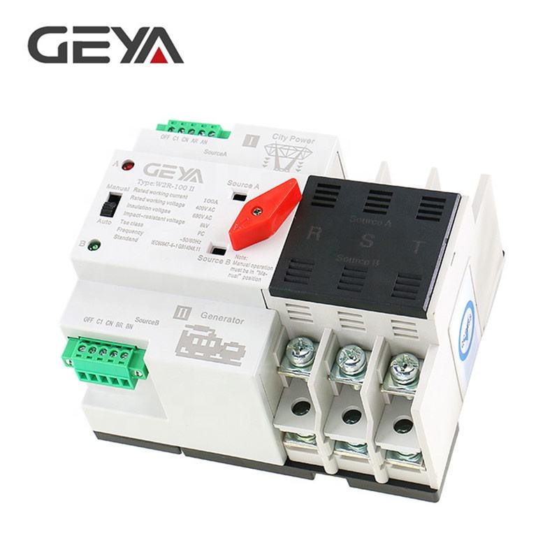 GEYA W2R-100 3 Phase Changeover Switch Automatic Transfer Switch Parts 220V ATSE 100A
