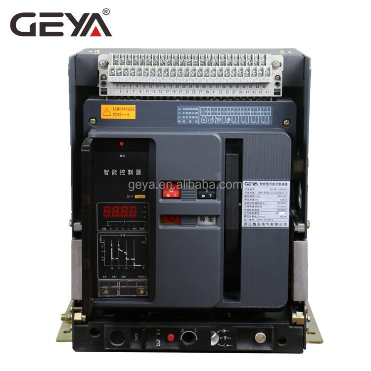 GEYA ACB OEM ODM Manufacturer 3Pole 2500 Amp 415v Air Circuit Breaker Mechanism Factory