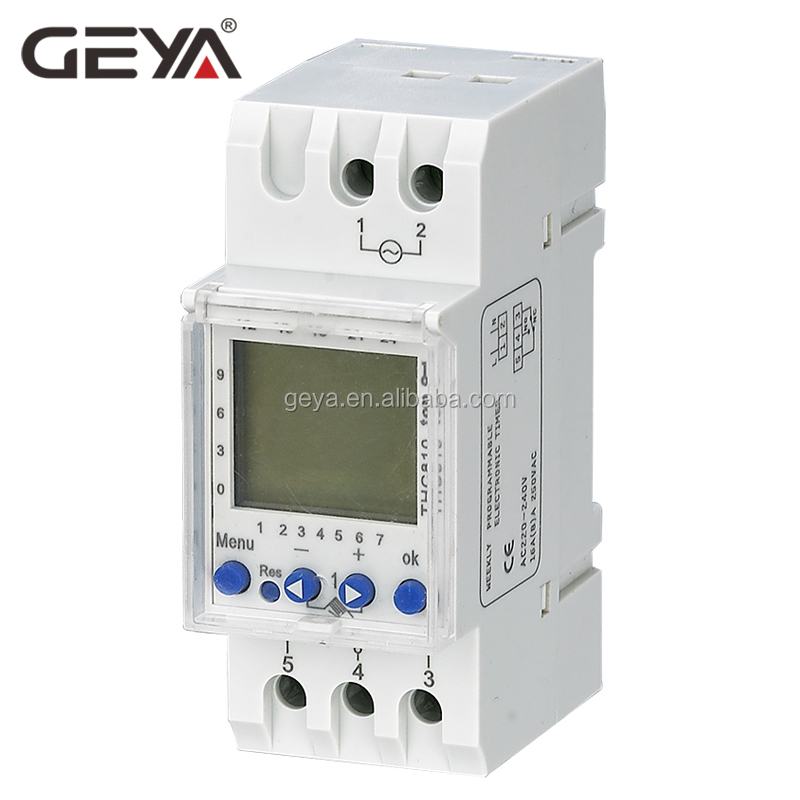 GEYA Factory Price THC810 220V Programmable Daily Weekly Analogue Timer, Staircase Timer, Digital Timer Switch