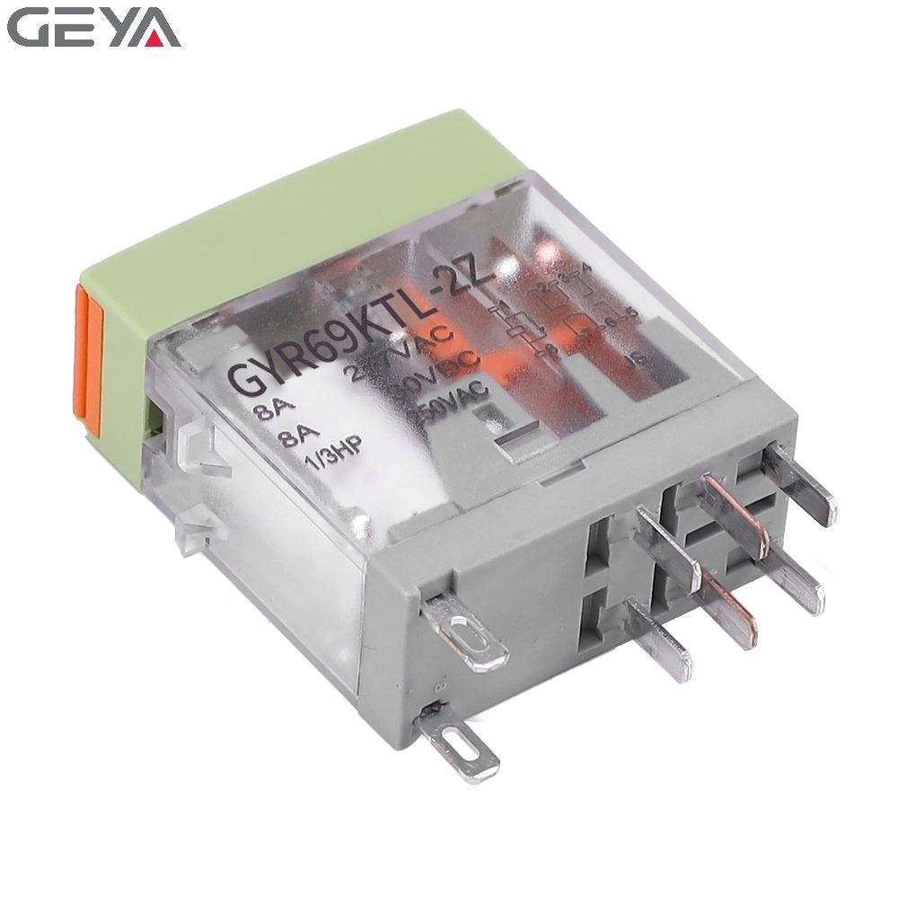 GEYA GYR698KTL-2Z DC36V-DC48V General Purpose Relay 36v Relays Electromagnetic Relay with Base Ac 230v 10 to 32a