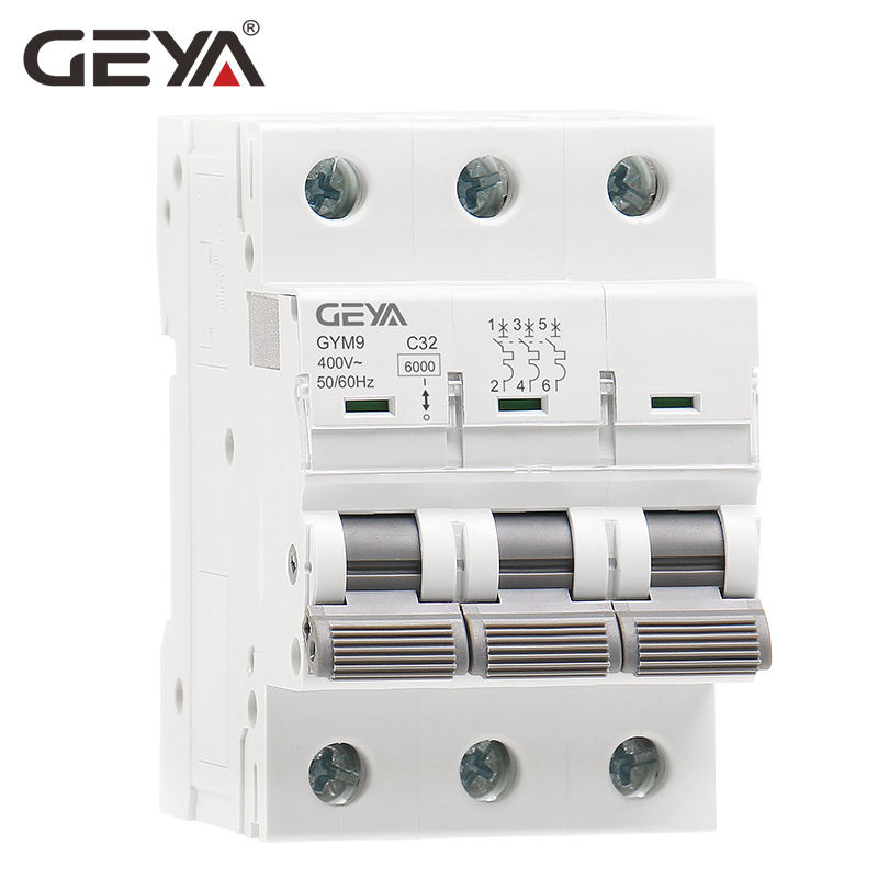 GEYA GYM9-3P 6-25A Type a Wenzhou Breaker Manufacturer GYM9 Hot Sale Ic60N Ic65N Mcb Best Price for Mini Circuit Breakers