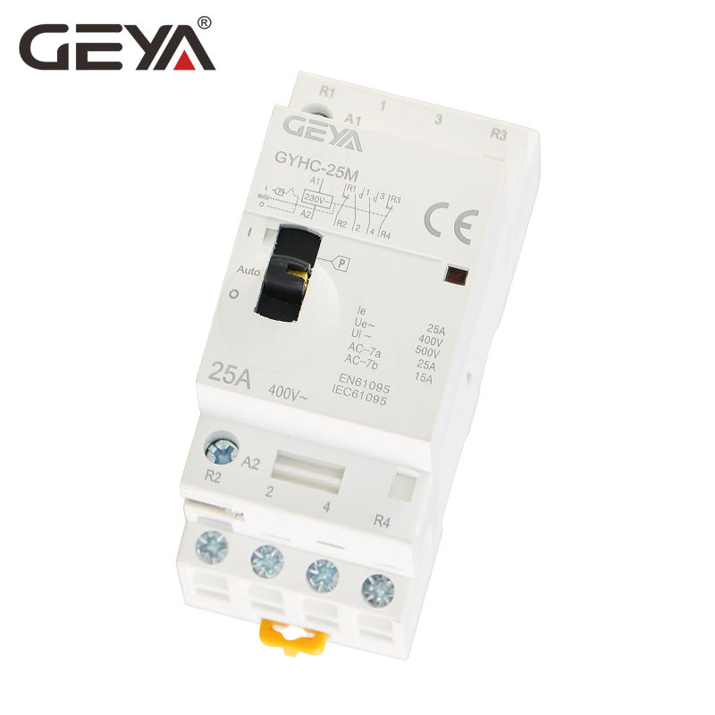 GEYA High Quality GYHC 16A 20A 25A General Electrical Household 4 Pole AC Contactor 4NO or 2NO2NC Factory AC DC Contactor Price