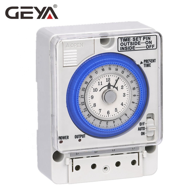 GEYA Factory Price TB388 24 Hour Analogue Time Switch Electronic Analog Timer Switch with CE Certificate