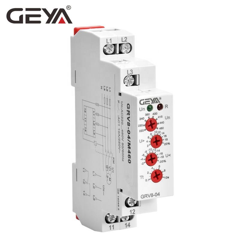 GEYA Factory Price GRV8-04 AC Voltage Controller Phase Sequence and Failure Protection Relay 10A OEM/ODM